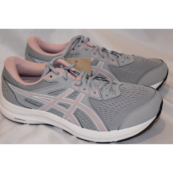 NWT Asics Gel Contend 9 Women's Running Athletic Shoes GRAY PINK SZ 11 - Picture 1 of 5